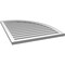Ekena Millwork Quarter Round Top Right Surface Mount PVC Gable Vent w/ 2"W x 2"P Brickmould Sill Frame, 30"W x 38"H GVPQR30X3803SF - alternate 2